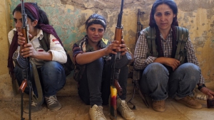 Kämpferinnen der kurdischen Frauenguerilla YPJ
