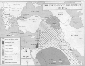 Die Aufteilung Kurdistans durch das Sykes-Picot-Abkommen